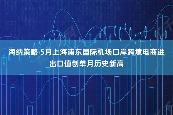 海纳策略 5月上海浦东国际机场口岸跨境电商进出口值创单月历史新高